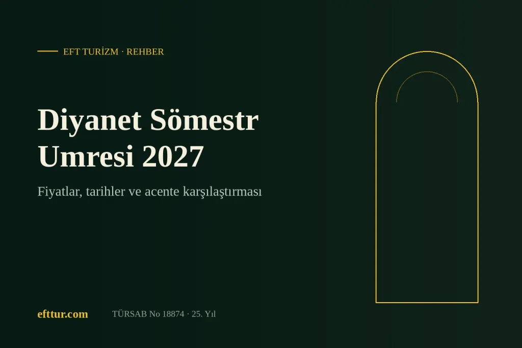 Diyanet Sömestr Umresi 2027: Fiyatlar, Tarihler ve Özel Acente Karşılaştırması
